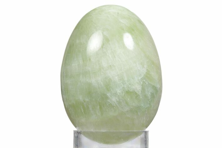 Polished Green Aragonite Egg - Nevada #356228